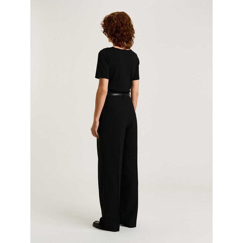 Veronika Maine Embroidered Monogram Knit Tee image number 5